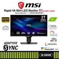 MSI MAG 274QPF X30MV 27-inch WQHD 300Hz Rapid VA with Mini-LED Gaming Monitor (3Yrs MSI Warranty)