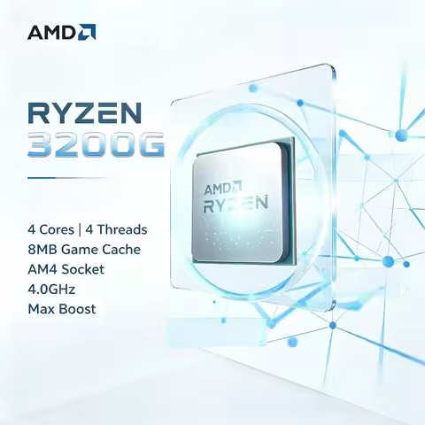 AMD Ryzen 3 3200G Gaming CPU R3 3200G 3.6GHz Quad-Core 4-Thread 65W Desktop Processor AM4 CPU with R