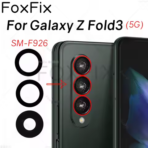 Rear Back Camera Glass Lens For Samsung Galaxy Z Fold3 Fold 3 5G SM-F926 Replacement With Adhesive S
