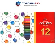Colleen Colored Pencils 12 Sticks 12 Colors 775 (Square Sticks)