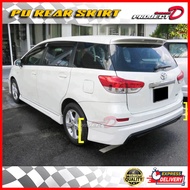 💥Ready Stock💥Toyota Wish *2009~2018* PU Rear Skirting (Admiration) (Without Paint)