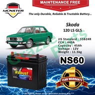 Münster Robust MF CMF NS60 | 55B24R (45AH) Car Battery Bateri Kereta for Skoda 120 LS GLS 120LS 120G