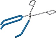 uxcell Lab Beaker Tongs 3 Prongs Stainless Steel 11.81-inch Opens Up to 215mm Width Blue