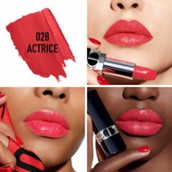 Dior - Rouge Dior 唇膏 3.5g #028 Actrice (緞面) [平行進口]