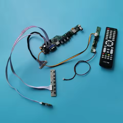 LDE 60Hz 1920*1080 LCD Matrix VGA AV USB Monitor Universal Controller Drive Board DIY Kit LVDS For L