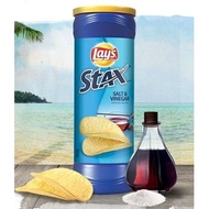 Lays stax salt vinegar chips 155.9gr