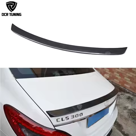 For Mercedes CLS Spoiler Cls Class W218 Carbon Fiber Rear Trunk Spoiler CLS 350 550 500 cls63 spoile