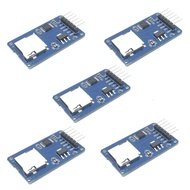 HiLetgo 5pcs Micro SD TF Card Adater Reader Module 6Pin SPI Interface Driver Module with chip Level 