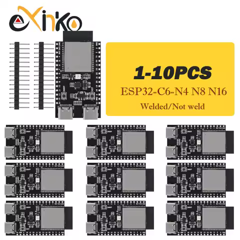 1-10pcs ESP32-C6-N4 N8 N16 Development Board ESP32-C6 Core Board WiFi Bluetooth-compatible For Nano 