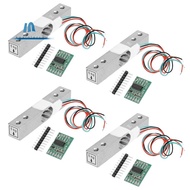 Digital Load Cell Weight Sensor,4Sets 5KG Load Cell HX711 AD Weighit Amplifier Module Pressure Senso