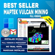 Software Maptek Vulcan 15 2022 Full Software 3D Gaussian perencanaan mining dan pemodelan pertambang