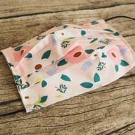 英國製作 環保可洗 粉紅茶花棉布口罩 可放入濾芯或即棄口罩