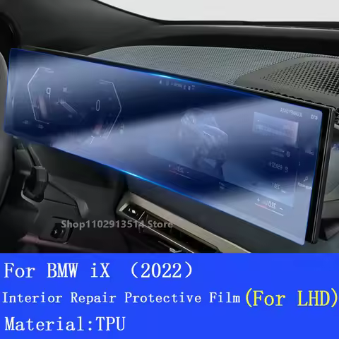 For BMW iX (2022) Hybrid Car GPS Navigation Film LCD Screen Interior TPU Protective Protector Decora