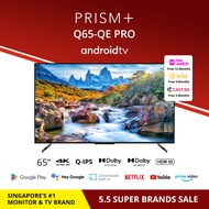 PRISM+ Q65 PRO Quantum Edition | 4K Android TV | 65 inch | Quantum Colors | Google Playstore | Inbuilt Chromecast