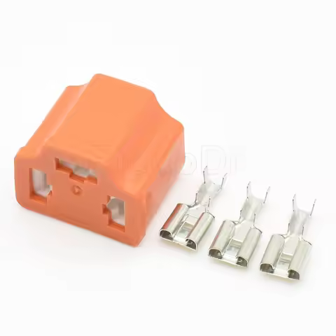 H4-2A 1 Set H4 Auto HID Connector Automobile Light Bulb Plug Ceramic High Temperature Resistant Sock