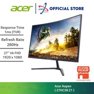 ACER AOPEN 27HC5RZ1 / 27HC5R Z1 27" CURVED GAMING MONITOR ( 27" VA FHD / 1MS / 280Hz / AMD FREESYNC 