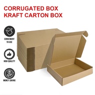5pcs ON HAND Carton box corrugated packaging Kraft Brown Kraft Mailer Corrugated Box