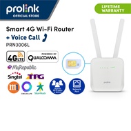 Home Router with SIM Slot | CCTV] Prolink PRN3006L 4G LTE WiFi Router w Voice landline (LAN, WAN, RJ11)
