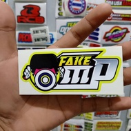 Fake MP printing Sticker