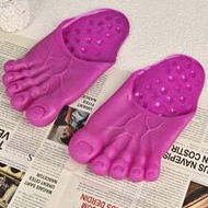 Halloween Prank Sippers Men Women's Fun Slippers Couple's Home Shoes Scary Toe Shoes Party Slippers 