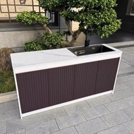 戶外水槽  庭院  洗手台  落地  室外  防水  防曬  儲物櫃#儲物櫃#戶外#戶外水槽