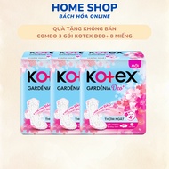 [GIFT NOT SOLD] Combo 3 Packs of Kotex Deo BVS + 8 Pieces