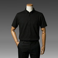JB Kemeja Pique Pendek  PSY Black