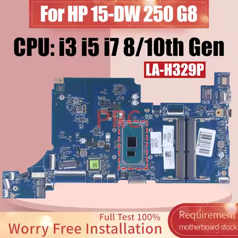 FPI50 LA-H329P For HP 15-DW 250 G8 Laptop Motherboard i3 i5 i7 8/10th Gen L86465-601 L86470-601 L519