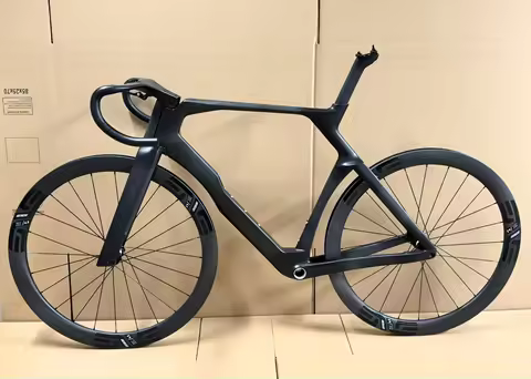 Carbon fiber highway disc brake bicycle frame, aerodynamic frame, CCY1 European wing handlebar desig