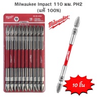 Milwaukee ดอกไขควง PH2 Shockwave 48-32-4364 ยาว 110 mm. pack 10 ชิ้น แท้ 100%