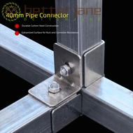 BETTER-JANE Pipe Fixed Joint, solderless galvanizing Square Tube Connector,  Fixed Pipe Clamp carbon