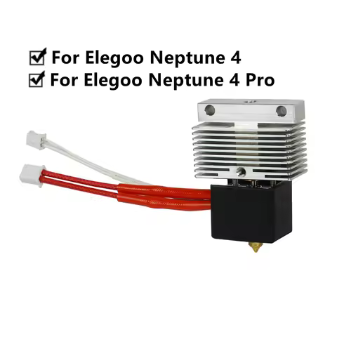 For Elegoo Neptune 4 Pro Hotend Kit With Heater Cartridge 24V Thermistor Heating Block Extruder Head