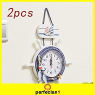 [Perfeclan1] Mediterranean Wall Clock Nautical Clock for Bedroom Office Dining Room