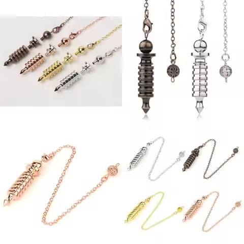 Healing Spirit Amulet Pendule Pendant Screw Pendulum Dowsing Reiki Pendant