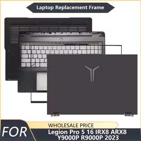 NEW For Lenovo Legion Pro 5 16IRX8 ARX8 Y9000P R9000P 2023 Laptop LCD Back Cover Front Bezel Palmres
