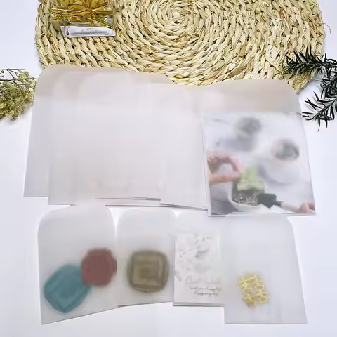 20pcs/lot Extract Envelope Small Business Supplies Transparent Paper Packaging Postcards Wedding Env