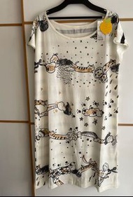 Franche Lippee 全新 飛天貓咪下雨雲連身裙