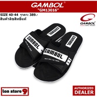 gambol รองเท้าแตะแกมโบล รุ่น GM 13016 สีดำ/ขาว size 40-44 ผลิตจาก GBOLD Technology™ คุณภาพมาตรฐานของแกมโบล นุ่ม เบา ทนทาน