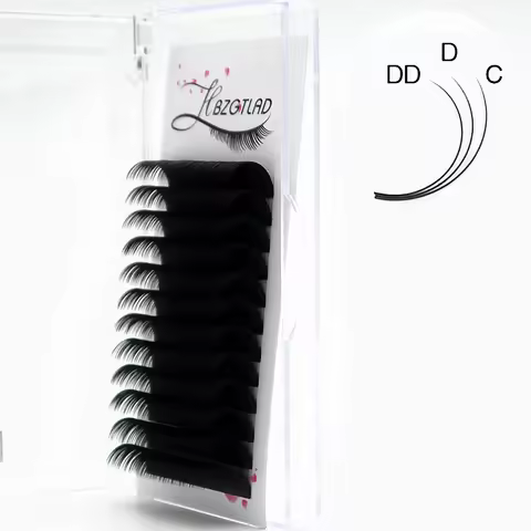 HBZGTLAD new C/D/DD 8-25mm Faux Mink Individual Eyelash Lashes Maquiagem Cilios For Professionals So
