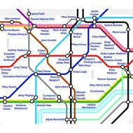 [100% Original Books] - City of Women London Tube Wall Map (A2, 16.5 x 23.4 Inches by Emma Watson (U