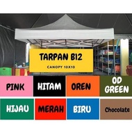 KHEMAH TARPAN B12 BESI SEGI (SQ) KHEMAH NIAGA 10X10 KHEMAH TEBAL DAN TAHAN LASAK