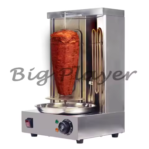 Electric Vertical Broiler Oven Machine Oven Grill Doner Kebab Gyro Grill Machine with Meat Catch Pan