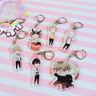 6cm Anime Keychain Old Xian 19 Days Hetian Jian Yi Doubleside Print Keychain Keyrings old先19天钥匙扣挂件