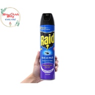 Bình Xịt Côn Trùng RAID 600ml Hương Lavender/Không mùi/Hương chanh