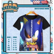 Unofficial 3D Sonic Art 9 3D Kids T-Shirt - Anime T-Shirt Game T-Shirt for Children Ages 1 - 12 Year