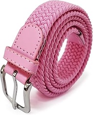 Unisex Elastic Fabric Belt Braided: 25 mm Wide Elastic Braided Belt Stretch Belt for Men and Women L