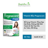 Multivitamins For Pregnacare Max, Uk (84 Tablets) Vitamin C, D3, DHA, Folic Acid Supplement For Pregnant Women, Postpartum Mothers