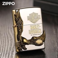 官方Zippo打火機正版煤防風哈雷側鷹金HDP17限量收藏送禮物