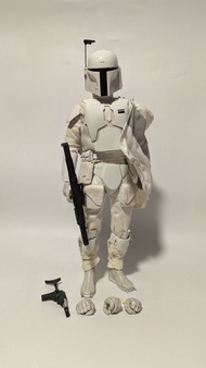 Star Wars BOBA FETT (White Prototype Armor) Exclusive Sideshow 1/6 scale fit Hottoys Medicom Hasbro 