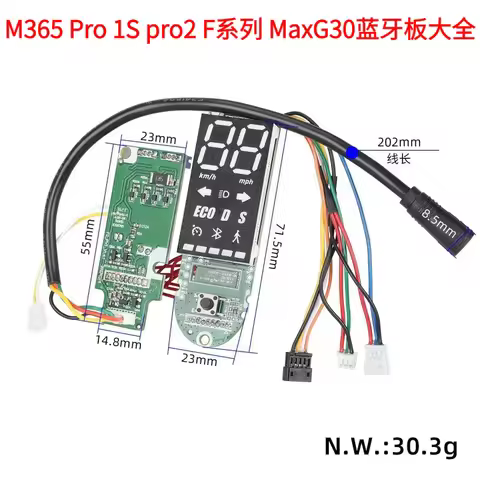 Bluetooth Meter PCB Digital Display for M365 Pro 1S ES Max G30 F20 F25 F30 F40